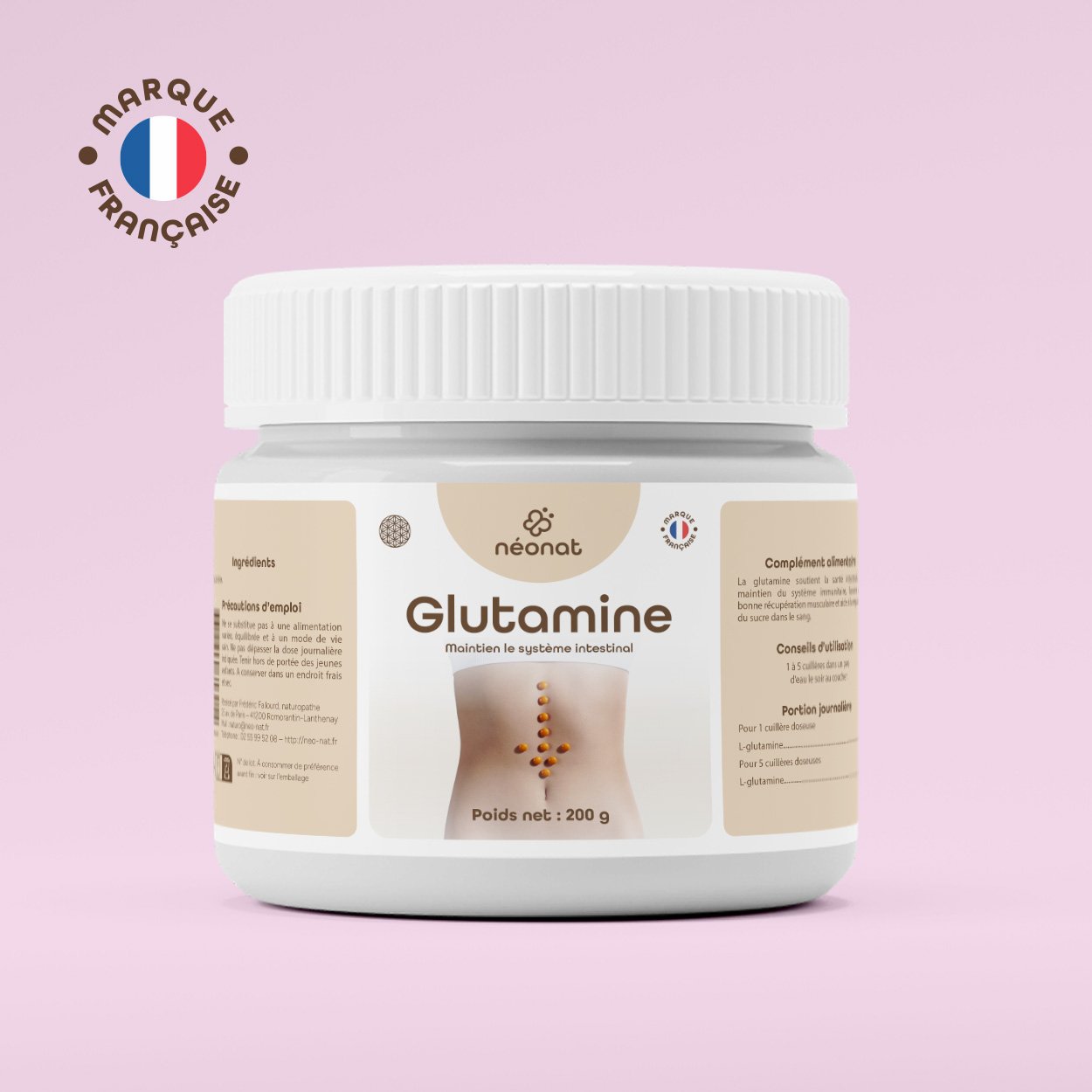 Complément glutamine – santé intestinale et immunité – Néonat