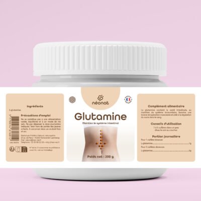 Poudre de L-glutamine – complément naturel digestion et muscles – Néonat