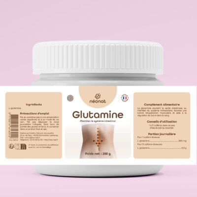 Poudre de L-glutamine – complément naturel digestion et muscles – Néonat