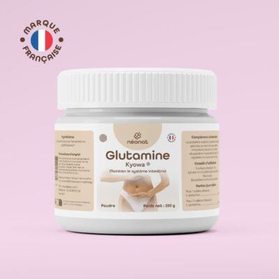 Complément alimentaire Glutamine Kyowa – flacon vu de face – Néonat