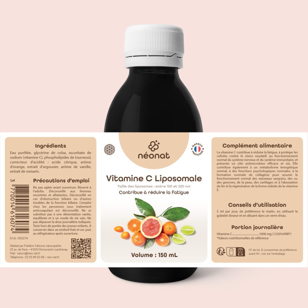 vitamine-c-liposomale-étiquette Vitamine C liposomale – complément alimentaire liquide – Néonat