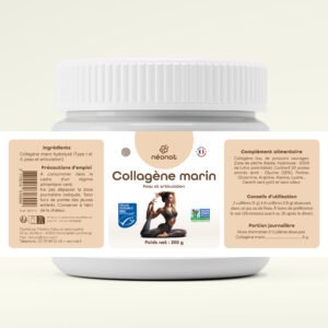 Complément collagène marin poudre – étiquette complète – Néonat