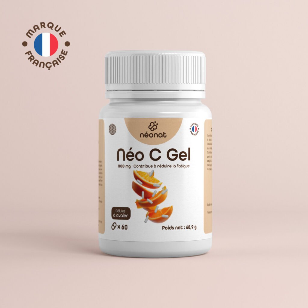 neo-c-gel-60-gélules Complément alimentaire Néo C Gel – flacon vu de face – Néonat