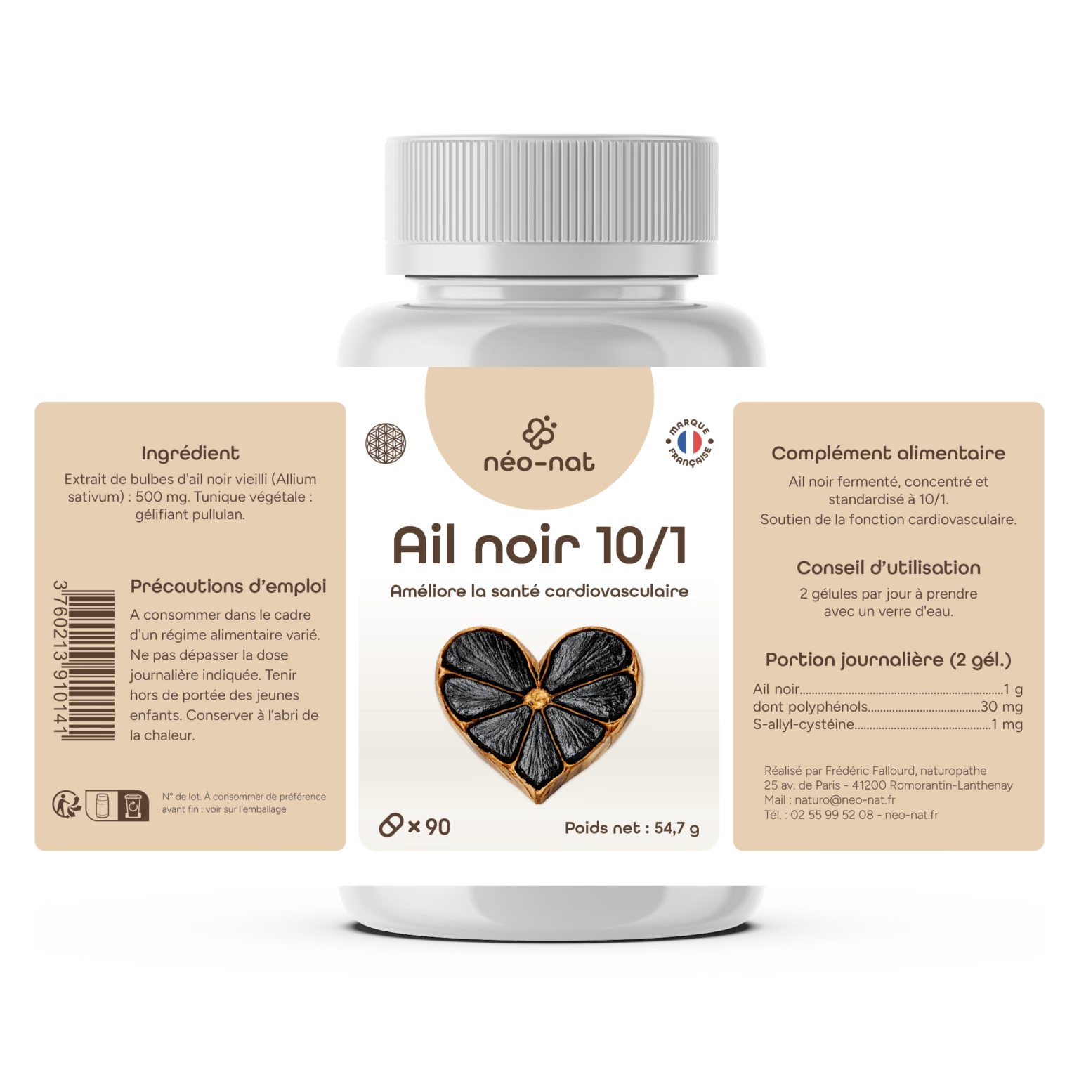 Étiquette Ail noir vieilli Néo-Nat : composition et conseils d’utilisation