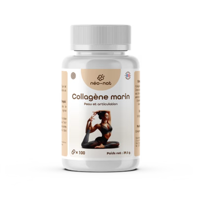 Flacon de collagène marin hydrolysé 2000 Da Néo-Nat en gélules