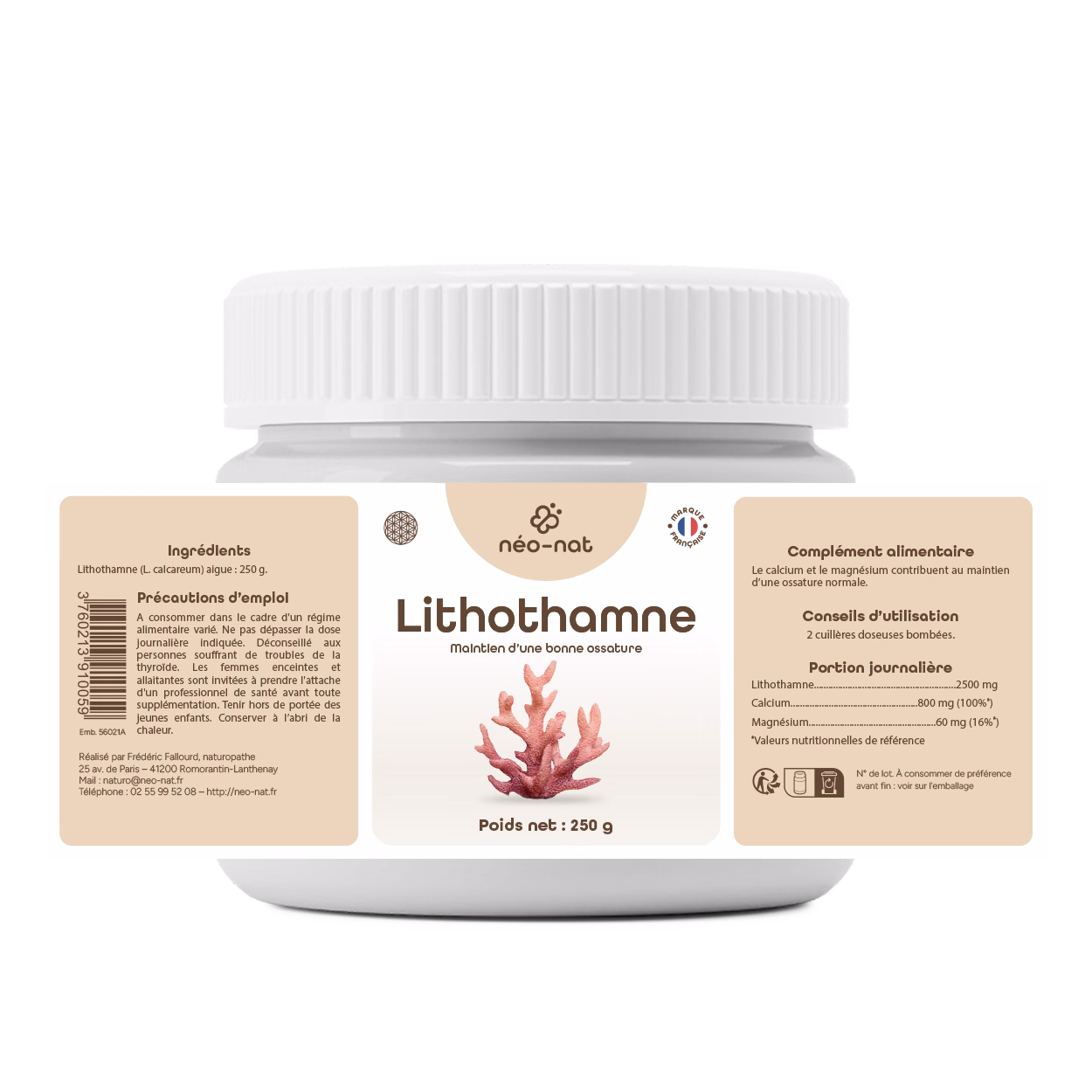 Lithothamne 250g etiquette