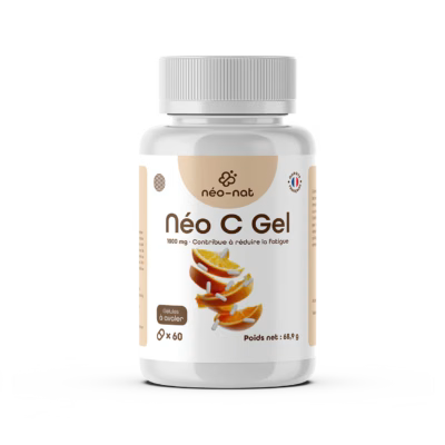 Flacon de Néo C Gel Néo-Nat, vitamine C 1000 mg en gélules végétales