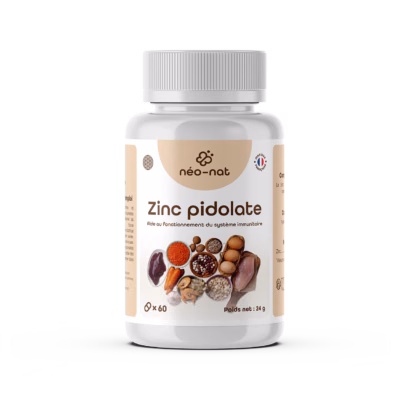 Zinc pidolate 60 gelules